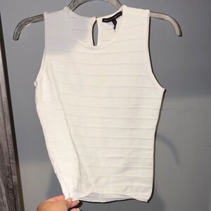 White Sleeveless Top